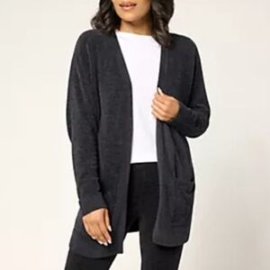 Barefoot Dreams CozyChic Ultra Lite Sunrise Cardigan - Grey